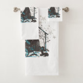 クリスチャン聖ベビーイエズクリスマス出生シーン バスタオルセット (インサイチュ)