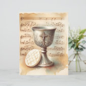 クリスチャン聖体ヴィンテージスクラップブック紙 (スタンド正面)