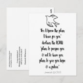 クリスチャン聖書の引用による祝福と激励 ポストカード (正面/裏面)