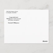 クリスチャン聖書の引用 霊感 おめでとう ポストカード (裏面)