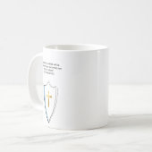 クリスチャン聖書の詩のマグカップ | 信仰の贈り物 コーヒーマグカップ (正面左)