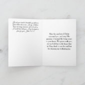 クリスチャン聖書の詩　お悔やみカード カード (内部)