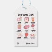クリスチャン聖書聖句かわいいバレンタインギフトラベル ギフトタグ (正面)