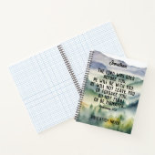 クリスチャン聖書聖句の水の色の山の名前 ノートブック (内部)