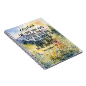 クリスチャン聖書聖句の水の色の山の名前 ノートブック (右側)