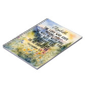 クリスチャン聖書聖句の水の色の山の名前 ノートブック (左側)