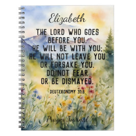 クリスチャン聖書聖句の水の色の山の名前 ノートブック