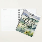 クリスチャン聖書聖句の水の色の山の名前 プランナー手帳 (ディスプレー)