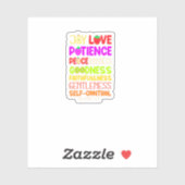 クリスチャン聖書聖句ガラティアの果実 シール (シート)