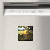 クリスチャン聖書聖句レイクランドスケープ創造芸術 マグネット (インサイチュ (食洗機))