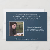 クリスチャン聖書聖句卒業写真コラージュ 招待状 (裏面)