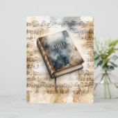 クリスチャン聖書聖書ヴィンテージスクラップブック紙 (スタンド正面)