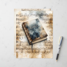 クリスチャン聖書聖書ヴィンテージスクラップブック紙