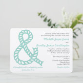 クリスチャン航海の結婚式招待状 招待状 (スタンド正面)