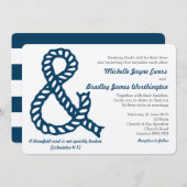 クリスチャン航海の結婚式招待状 招待状 (正面/裏面)