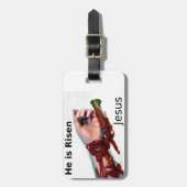 クリスチャン荷物タグ付き/レザーストラップ ラゲッジタグ (正面縦)