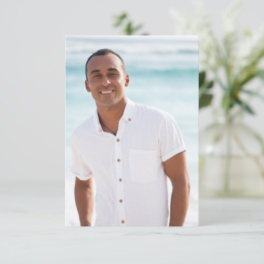 クリスチャン葬儀記念写真祈りの言葉カード (スタンド正面)