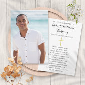 クリスチャン葬儀記念写真祈りの言葉カード