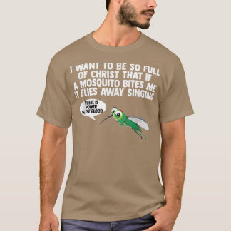 クリスチャン蚊がギャグ宗教的クリスチャンをジョーク Tシャツ