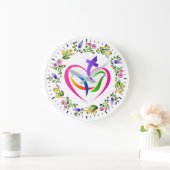 クリスチャン記号の時計 ラージ壁時計 (ホーム)