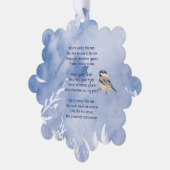 クリスチャン記念コリコリ鳥冬の雪の木 オーナメントカード (左)