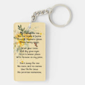 クリスチャン記念ハミングバードイエローローズ キーホルダー (裏面)