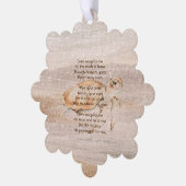 クリスチャン記念写真サンディビーチウミガメ オーナメントカード (左)