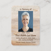 クリスチャン記念写真サンディビーチウミガメ 名刺 (裏面)