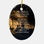 クリスチャン記念写真森林遊歩道 セラミックオーナメント (正面)