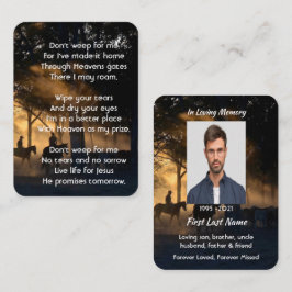 クリスチャン記念写真森林遊歩道 名刺