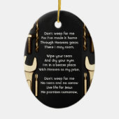 クリスチャン記念写真祈りの言葉ツール整備士 セラミックオーナメント (正面)