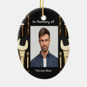 クリスチャン記念写真祈りの言葉ツール整備士 セラミックオーナメント (裏面)