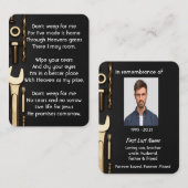 クリスチャン記念写真祈りの言葉ツール整備士 名刺 (正面/裏面)