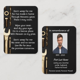 クリスチャン記念写真祈りの言葉ツール整備士 名刺