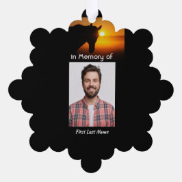 クリスチャン記念写真祈りの言葉ホースウェスタン オーナメントカード