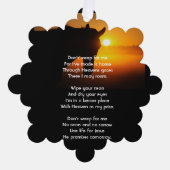 クリスチャン記念写真祈りの言葉ホースウェスタン オーナメントカード (正面)