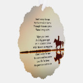 クリスチャン記念写真祈りの言葉馬バックライド オーナメントカード (右)