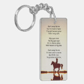 クリスチャン記念写真祈りの言葉馬バックライド キーホルダー (正面左)
