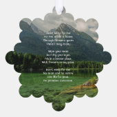 クリスチャン記念形見マウンテンレイク オーナメントカード (裏面)