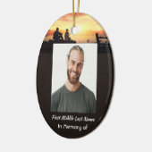 クリスチャン記念父息子魚釣り漁師 セラミックオーナメント (左)