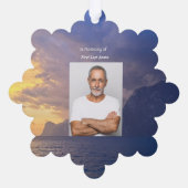 クリスチャン記念記念シースカイ雲島 オーナメントカード (裏面)