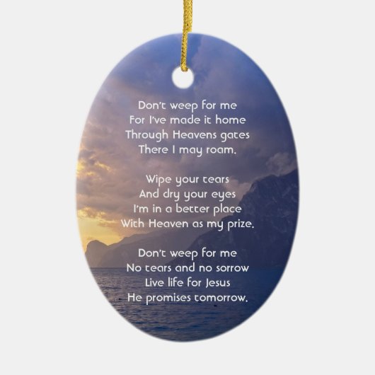 クリスチャン記念記念シースカイ雲島 セラミックオーナメント (正面)