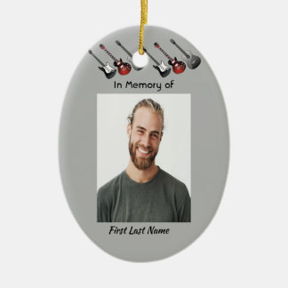クリスチャン記念記念ミュージシャンギター音楽 セラミックオーナメント