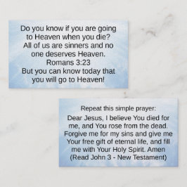 クリスチャン証言者カード 名刺