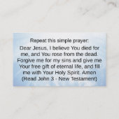 クリスチャン証言者カード 名刺 (裏面)