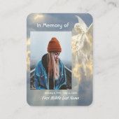 クリスチャン詩記念記念エンプサケ天使の空の雲 名刺 (正面)