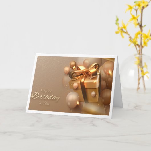 クリスチャン誕生日カード カード (黄色い花)