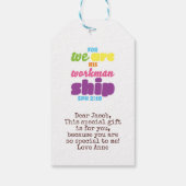 クリスチャン誕生日バプテスマ感謝する聖書 ギフトタグ (裏面)