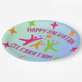 クリスチャン誕生日パーティープレート ペーパープレート (アングル)