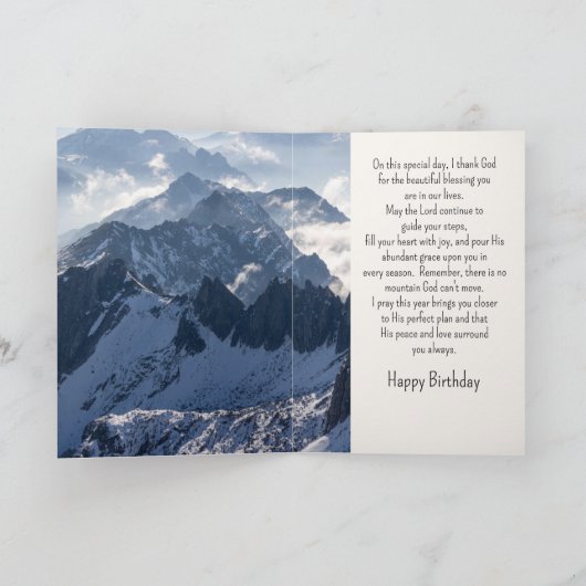 クリスチャン誕生日ワンダートソン感動的 シーズンカード (内部)